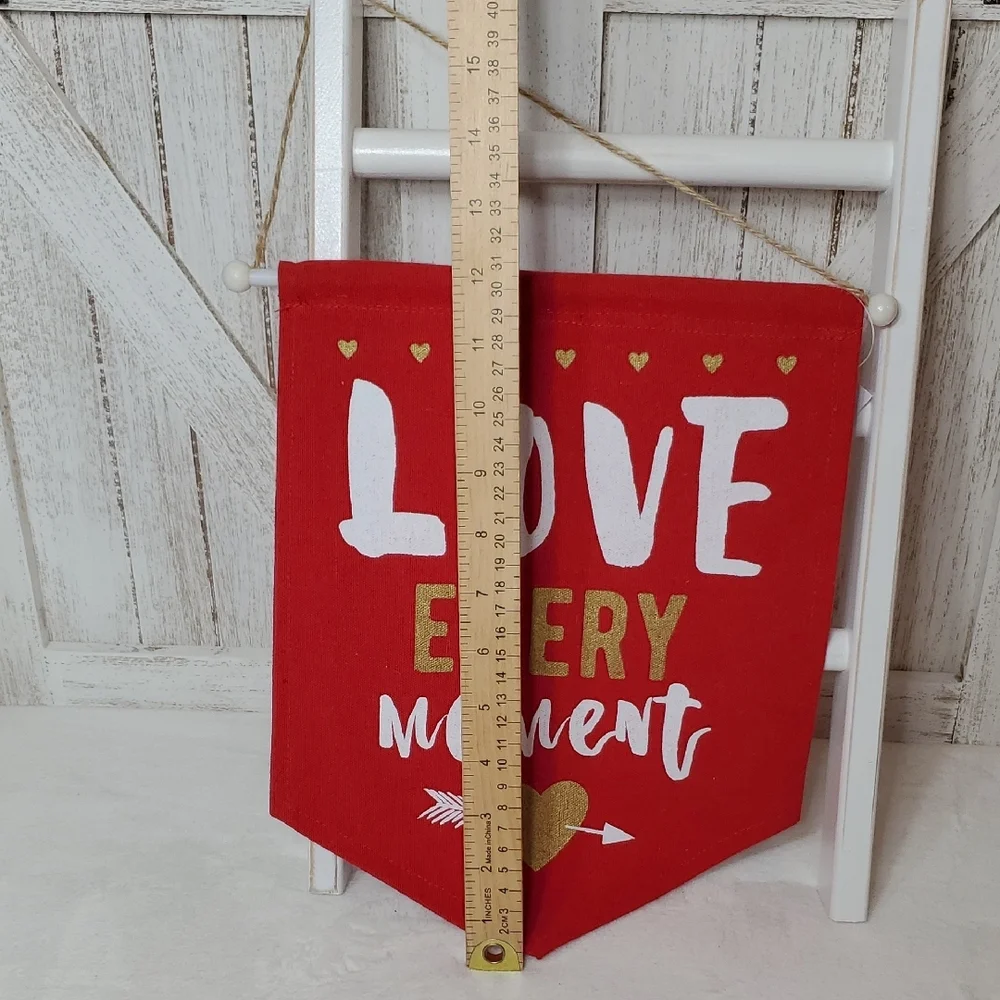 Valentine's Day Love Every Moment Wall Hanging Tapestry Home Decor NWT